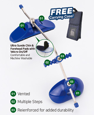 Ultra Suede Chin & Forehead Pads with Velcro On/Off