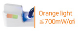 Orange light ≤700mW/cm²