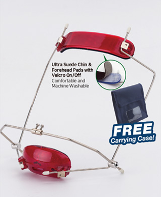 Ultra Suede Chin & Forehead Pads with Velcro On/Off